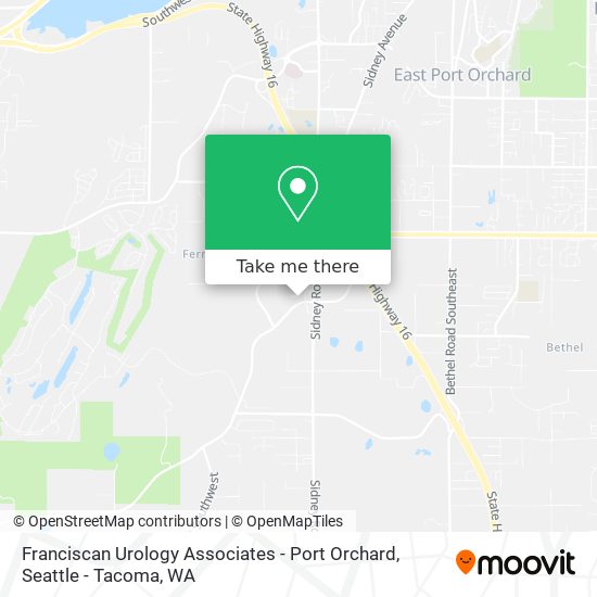 Franciscan Urology Associates - Port Orchard map