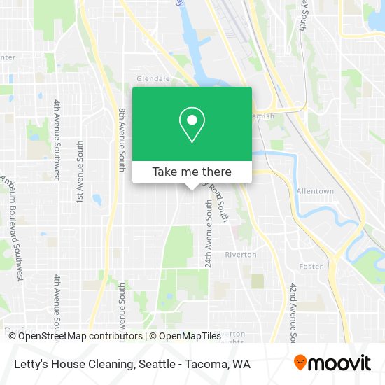 Letty's House Cleaning map