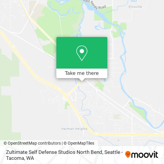 Zultimate Self Defense Studios North Bend map