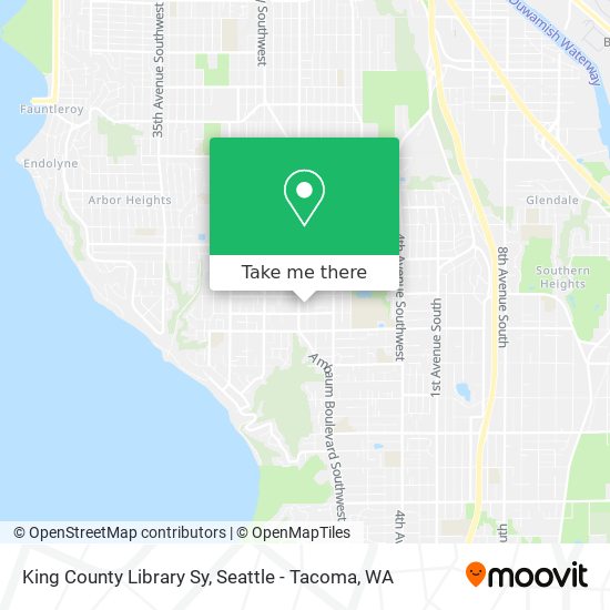 King County Library Sy map