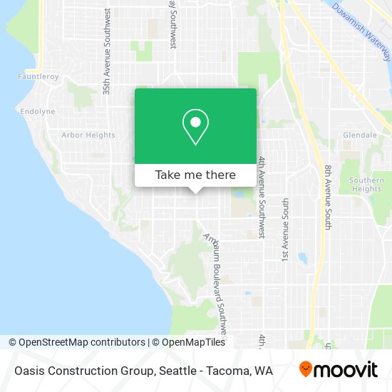 Oasis Construction Group map