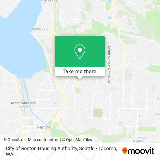 City of Renton Housing Authority map