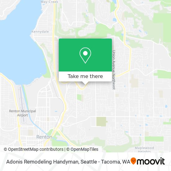 Adonis Remodeling Handyman map