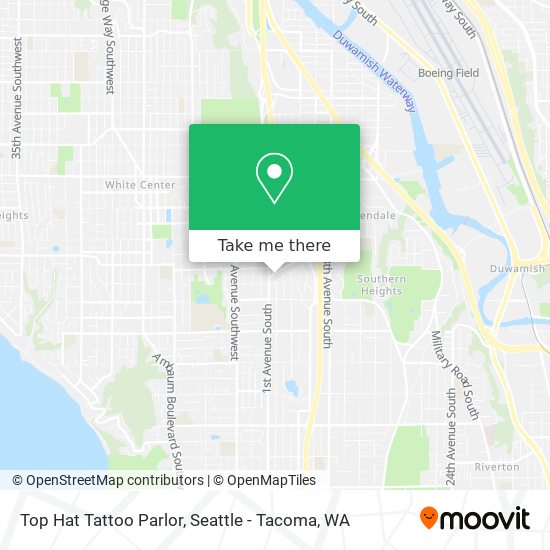 Top Hat Tattoo Parlor map