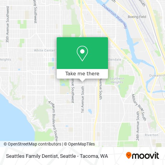 Mapa de Seattles Family Dentist