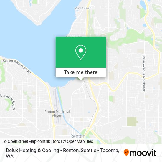 Delux Heating & Cooling - Renton map