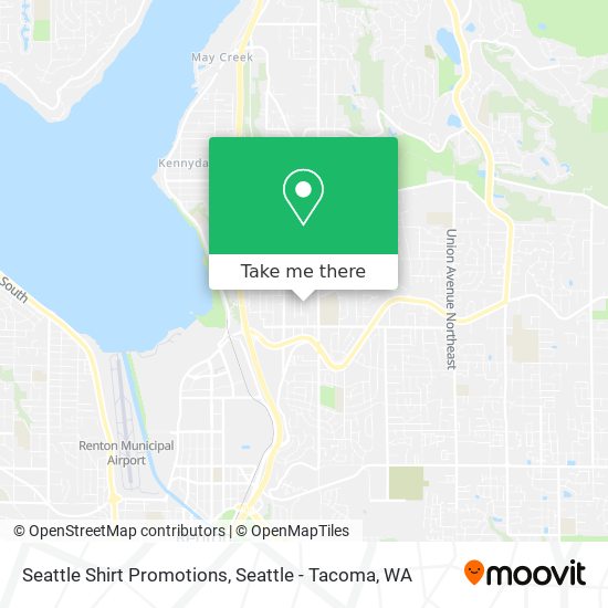 Seattle Shirt Promotions map