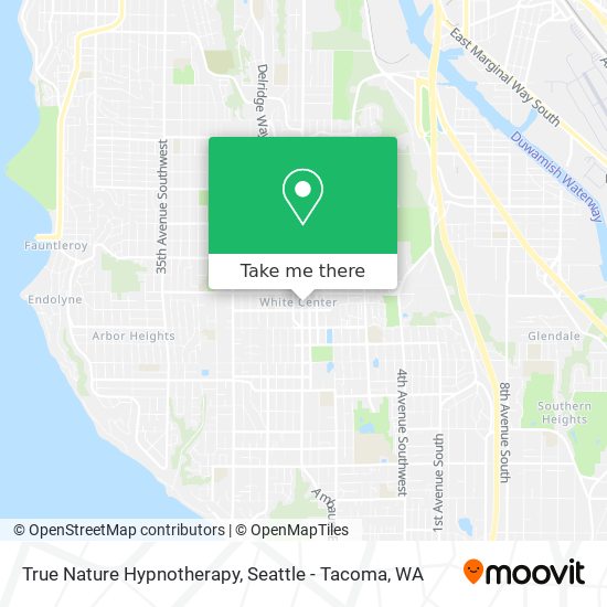 True Nature Hypnotherapy map