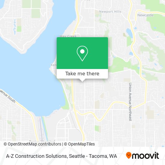 A-Z Construction Solutions map