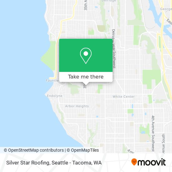 Silver Star Roofing map