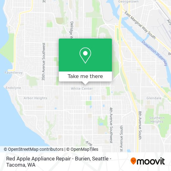 Red Apple Appliance Repair - Burien map