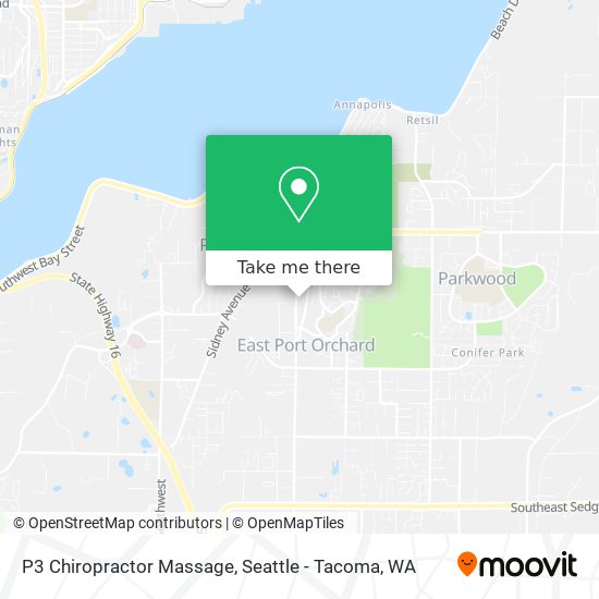 P3 Chiropractor Massage map