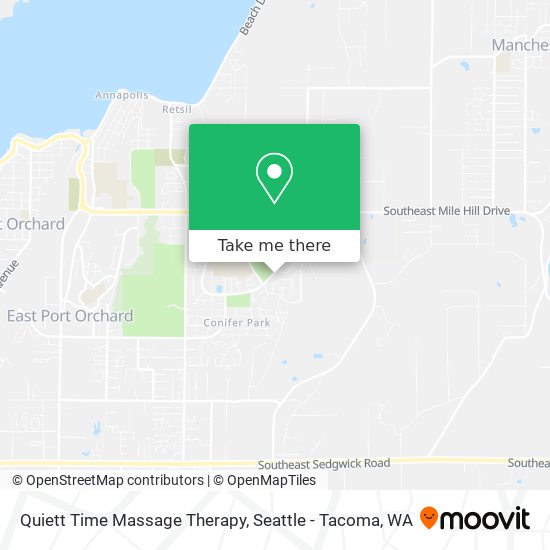 Quiett Time Massage Therapy map