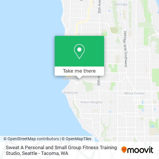 Mapa de Sweat A Personal and Small Group Fitness Training Studio
