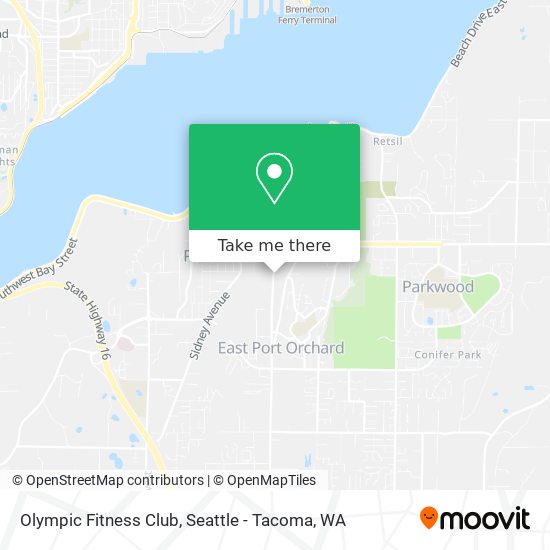 Olympic Fitness Club map