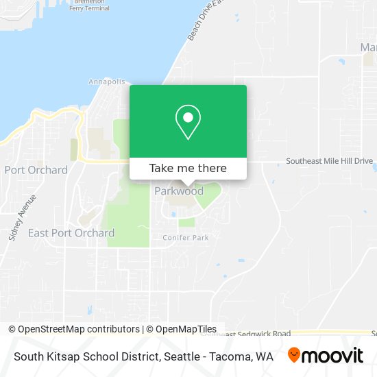 Mapa de South Kitsap School District