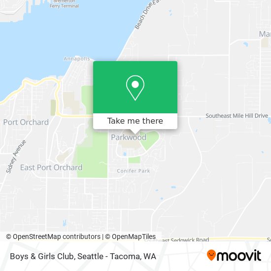 Boys & Girls Club map