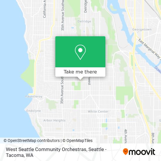 Mapa de West Seattle Community Orchestras