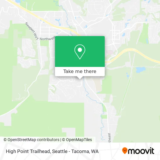 High Point Trailhead map