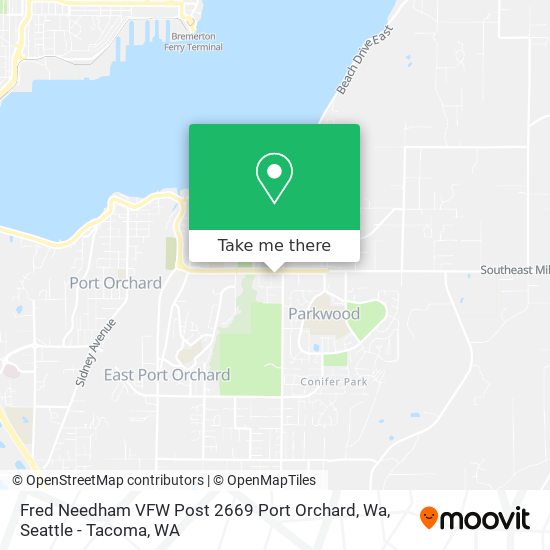 Fred Needham VFW Post 2669 Port Orchard, Wa map