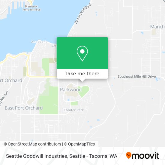 Seattle Goodwill Industries map