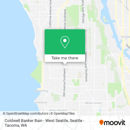 Mapa de Coldwell Banker Bain - West Seattle