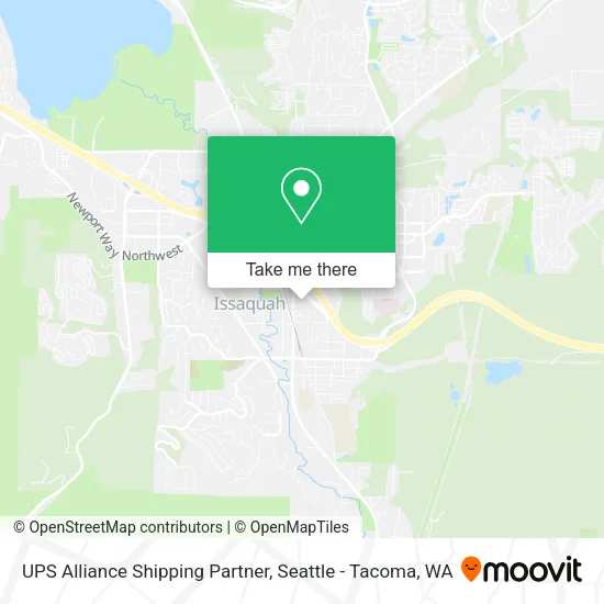 Mapa de UPS Alliance Shipping Partner