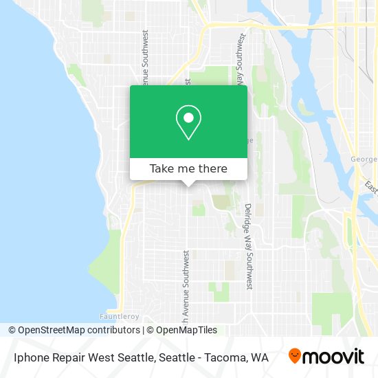 Mapa de Iphone Repair West Seattle