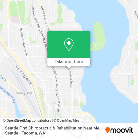 Mapa de Seattle Find Chiropractic & Rehabilitation Near Me