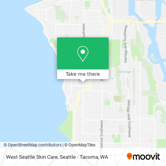 West Seattle Skin Care map