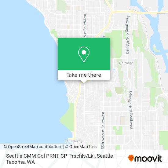 Mapa de Seattle CMM Col PRNT CP Prschls / Lki