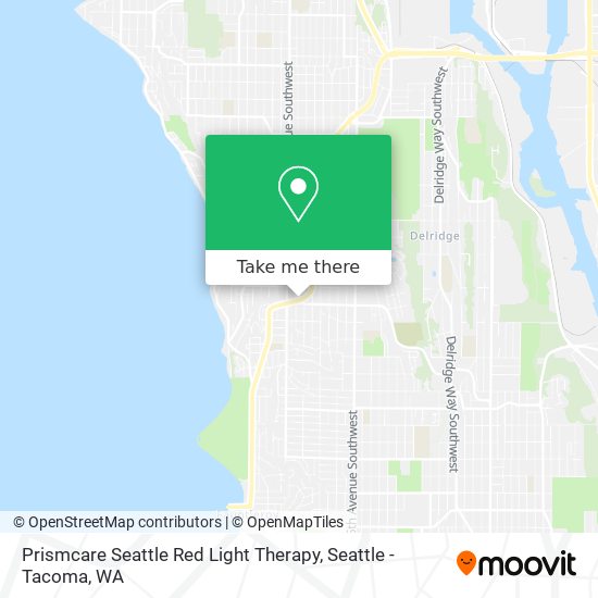 Mapa de Prismcare Seattle Red Light Therapy