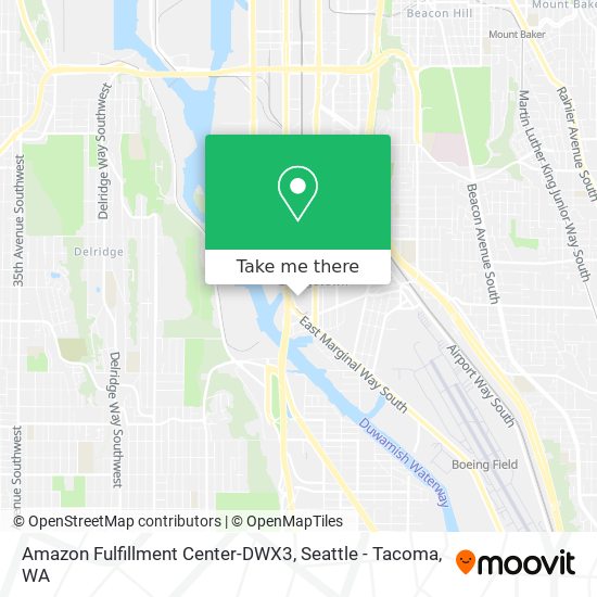 Amazon Fulfillment Center-DWX3 map