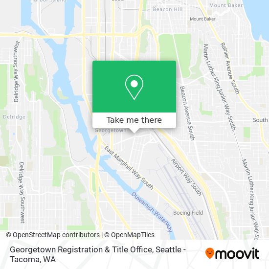 Georgetown Registration & Title Office map