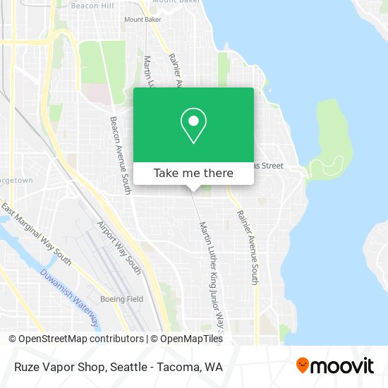 Ruze Vapor Shop map