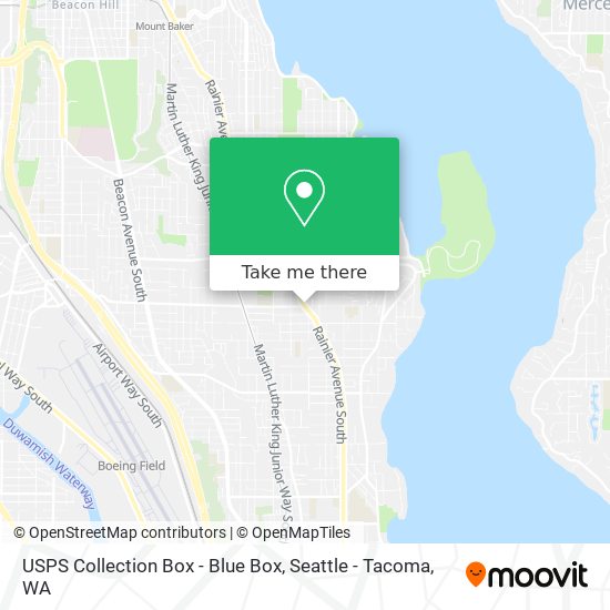 USPS Collection Box - Blue Box map