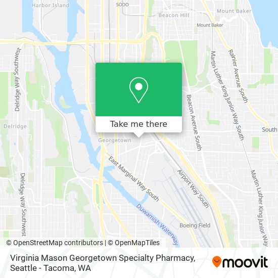 Virginia Mason Georgetown Specialty Pharmacy map