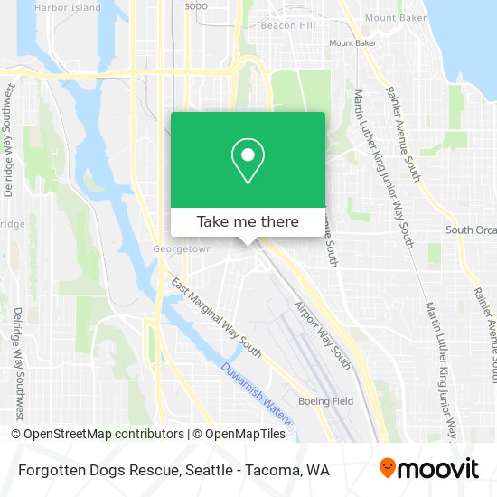 Forgotten Dogs Rescue map