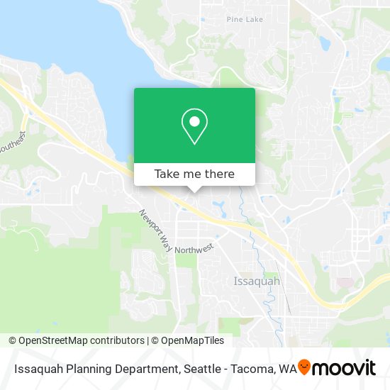 Mapa de Issaquah Planning Department