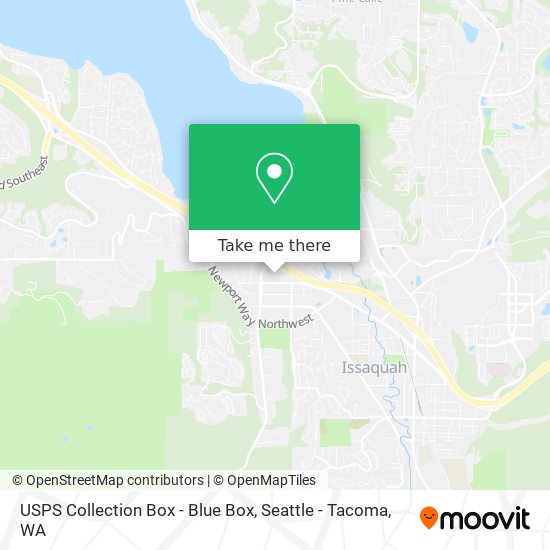 USPS Collection Box - Blue Box map