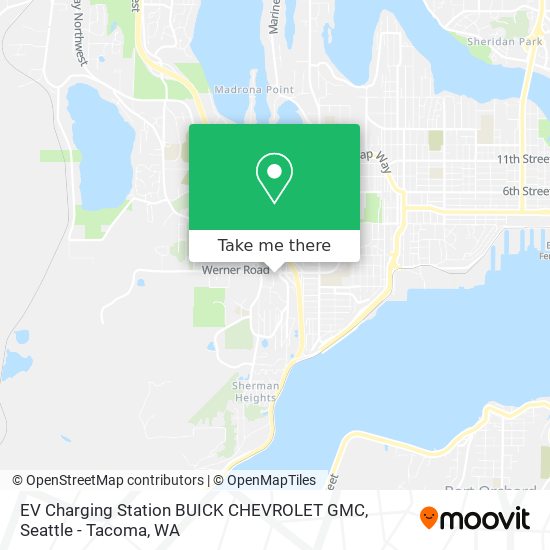 Mapa de EV Charging Station BUICK CHEVROLET GMC