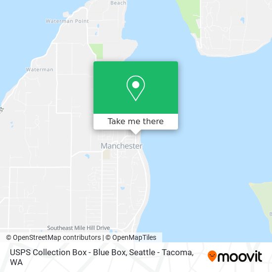 USPS Collection Box - Blue Box map