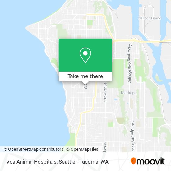 Vca Animal Hospitals map