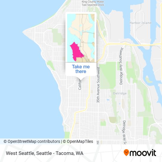 Mapa de West Seattle