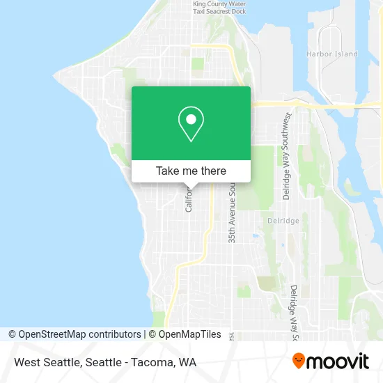 West Seattle map
