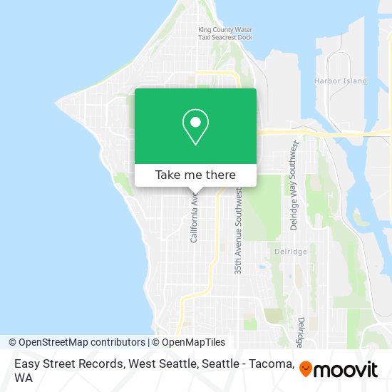 Mapa de Easy Street Records, West Seattle