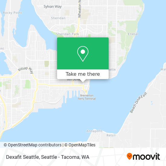 Mapa de Dexafit Seattle