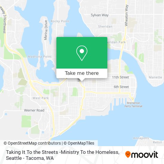 Mapa de Taking It To the Streets -Ministry To the Homeless