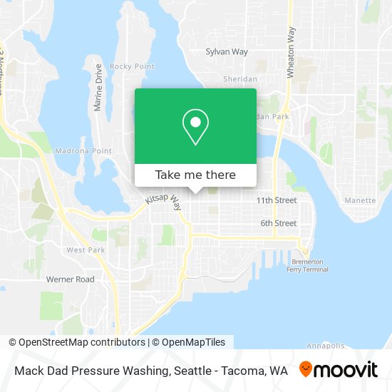 Mack Dad Pressure Washing map