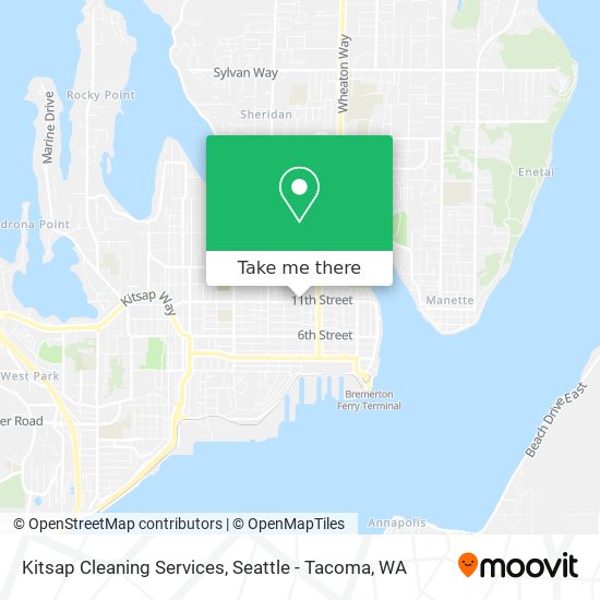 Mapa de Kitsap Cleaning Services